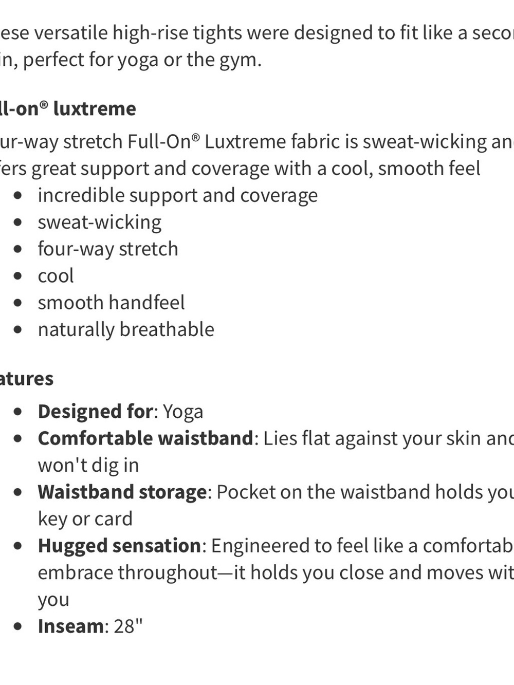 🌹 Lululemon Frosted Rose Wunder Under High-Rise Tight Full-On Luxtreme 28” - Picture 5 of 10